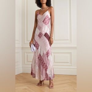 One clothing Los Angeles womens patchwork maxi dress